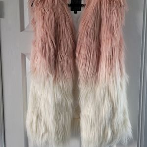 Guess furry vest